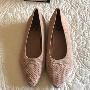 Naturalizer Hunter Knit pointed toe ballerina flat comfort shoe 8.5 Wide NEW